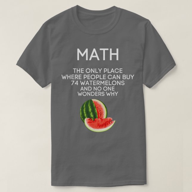 Math Watermelon Math T-Shirt (Design vorne)
