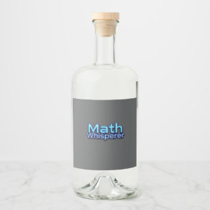 Math Whispere Alkoholflaschenetikett