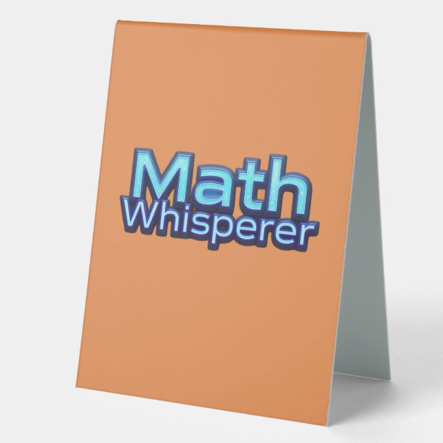 Math Whispere Tischaufsteller (Vorderseite)