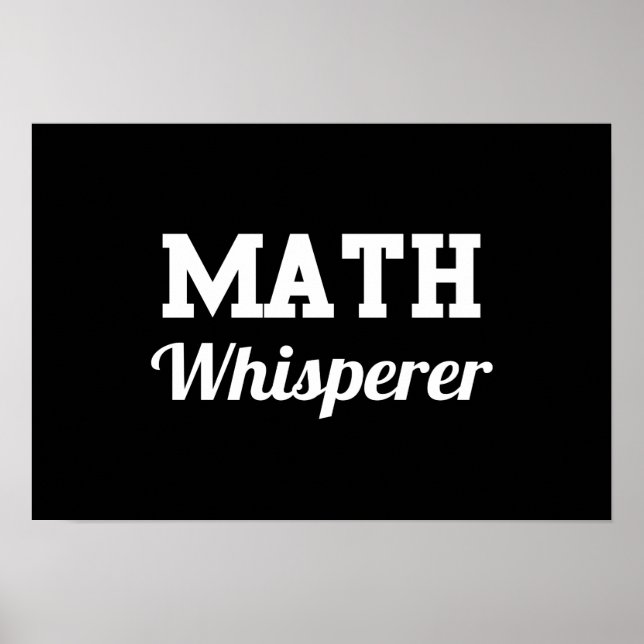 Math Whisperer Poster (Vorne)