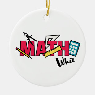 Math Whiz Keramik Ornament