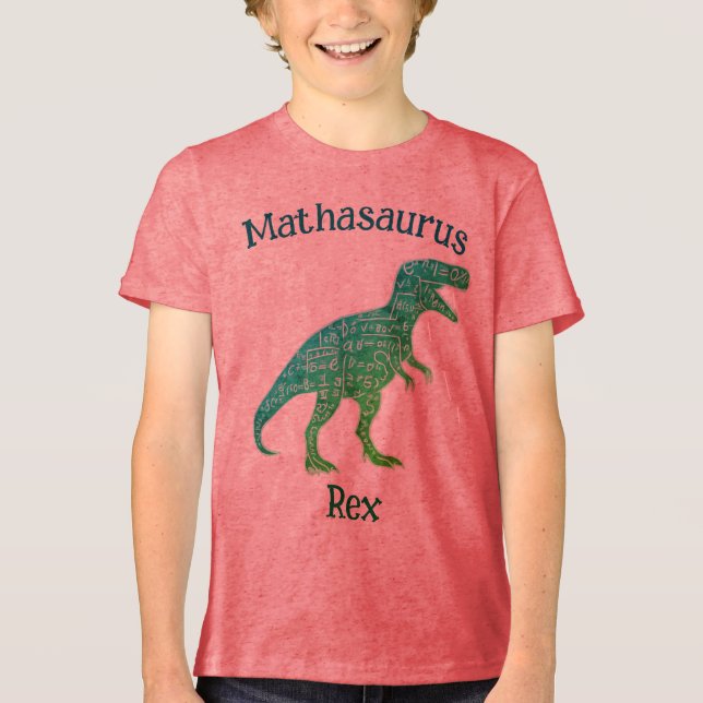 Mathasaurus Rex Tri-Blend Shirt (Vorderseite)