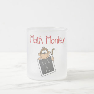Mathe-Affe-T-Shirts und Geschenke Mattglastasse