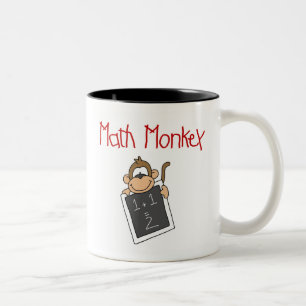 Mathe-Affe Zweifarbige Tasse