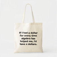 Mathe-Algebra-Mathe-Taschen-Tasche