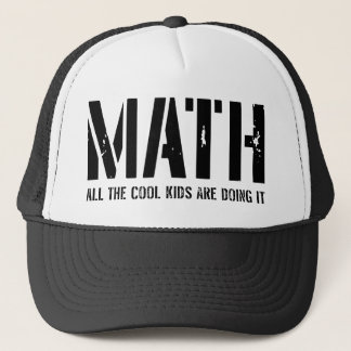 Mathe. Alle coolen Kinder tun es Truckerkappe