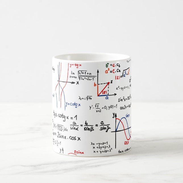 Mathe-Betrüger-Blatt-Tasse Kaffeetasse (Mittel)