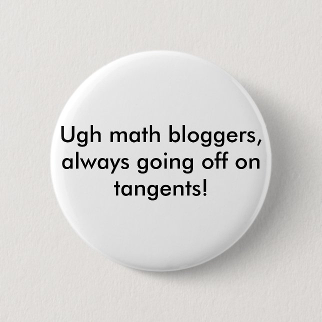 Mathe Bloggersknopf Button (Vorderseite)