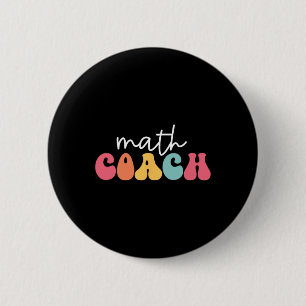 Mathe-Coach Mathematik Mathelehrer Mathematiker  Button