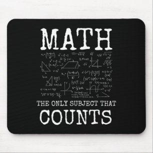 Mathe das einzige Fach, das zählt, lustiger Lehrer Mousepad