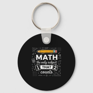 Mathe das einzige Fach das zählt Lustiger Mathe-Le Schlüsselanhänger