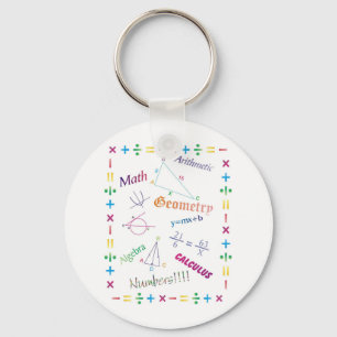 Mathe-Entwurf Schlüsselanhänger
