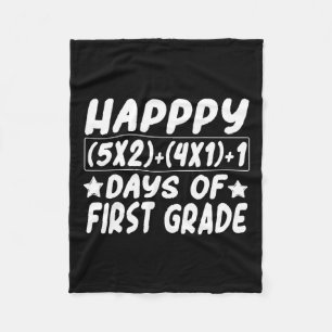 Mathe Equation Happy 100 days School Schooling Ki Fleecedecke