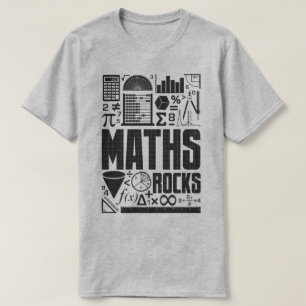 Mathe-Felsen-Mathematikgeek-Nerd-Slogan-T - Shirt