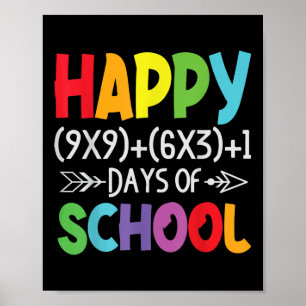 Mathe Formel 100 Tage der Schule Geschenke Mathema Poster