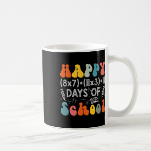 Mathe-Formel 100 Tage Schule Lustiger Mathe-Lehrer Kaffeetasse