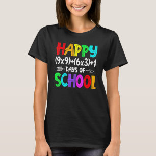 Mathe-Formel 100 Tage Schule  Mathelehrer 100t T-Shirt
