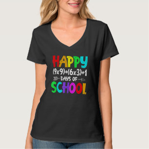 Mathe-Formel 100 Tage Schule Mathelehrer 100t T-Shirt