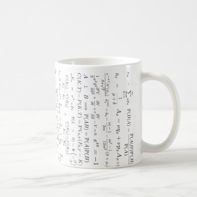 Mathe-Formel-Tasse Kaffeetasse (Rechts)