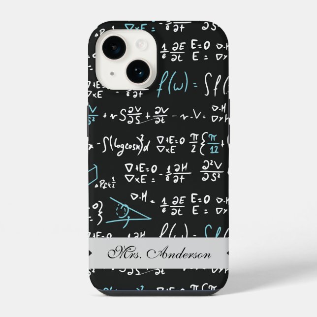 Mathe-Formeln iPhone 14 Hülle (Rückseite)