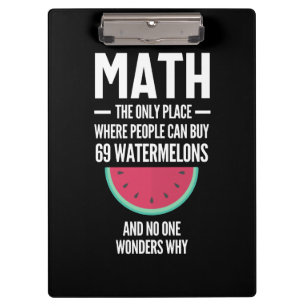 Mathe. Funny Math Sarcasm Quote Geschenk Klemmbrett