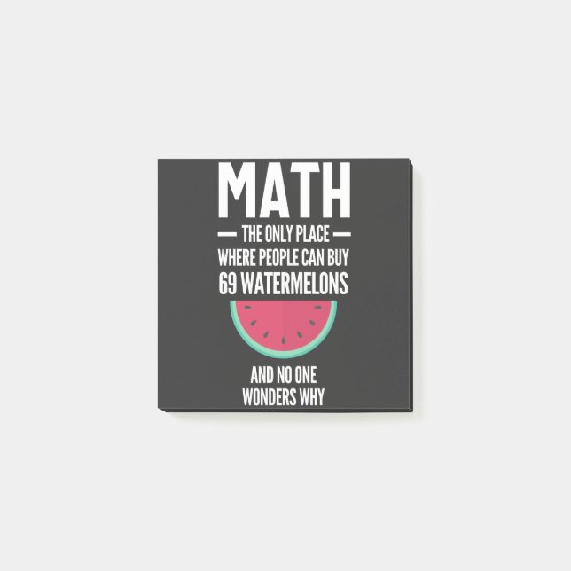Mathe. Funny Math Sarcasm Quote Geschenk Post-it Klebezettel (Vorderseite)