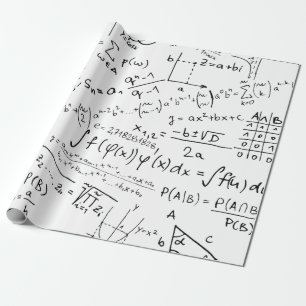 Mathe Geek, Mathematik Problem lösen Muster Geschenkpapier
