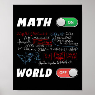 Mathe Geeks Pi Day Mathematik auf der Welt von Pha Poster