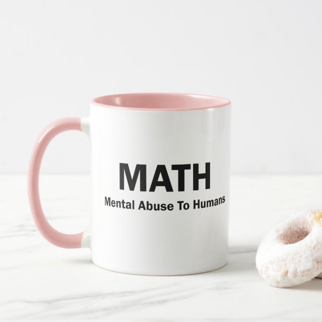 MATHE Geistesmissbrauch zu den Menschen Tasse (Mit Donut)