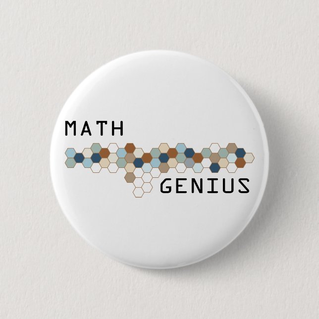 Mathe-Genie Button (Vorderseite)