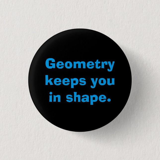 Mathe-Geometrie-Knopf Button (Vorderseite)