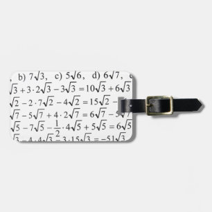 Mathe Gepäckanhänger
