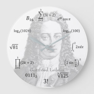 Mathe-Gleichungen und Anmerkungen Große Wanduhr