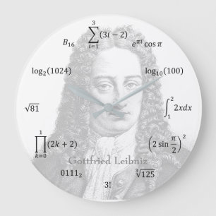 Mathe-Gleichungen und Anmerkungen Große Wanduhr