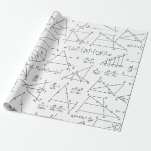 Mathe Grafiken Muster Lehrer Geschenkpapier