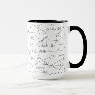 Mathe-Handschriftliche-Berechnungen-Illustrationen Tasse