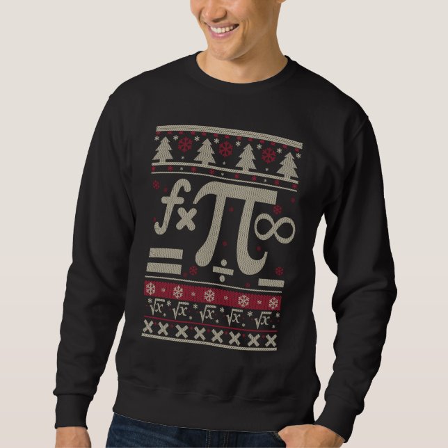 Mathe-hässliches Weihnachten Sweatshirt (Vorderseite)