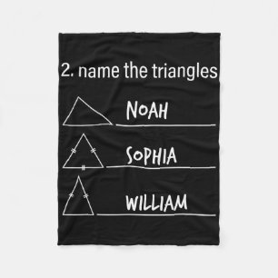 Mathe Humor Lustiger Name Die Dreiecke Noah Sophia Fleecedecke
