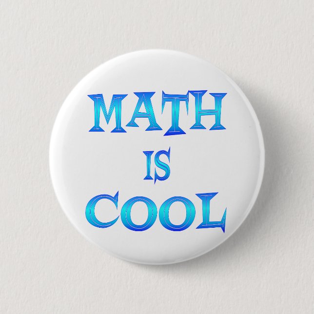 Mathe ist cool button (Vorderseite)
