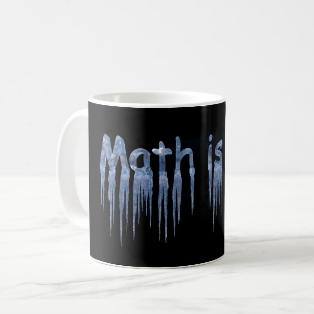 Mathe ist cool kaffeetasse (Vorderseite Links)