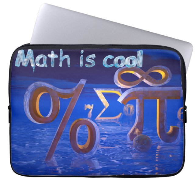 Mathe ist cool laptopschutzhülle (Vorderseite)