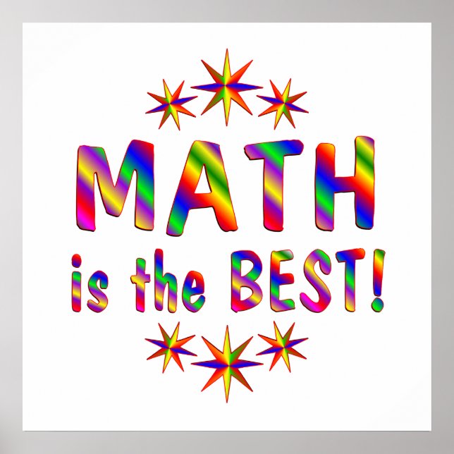 Mathe ist die beste poster (Vorne)