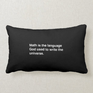 Mathe ist Gott-Sprache Lendenkissen