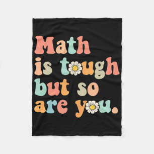 Mathe ist hart, aber du auch Zurück zur Schule Mat Fleecedecke