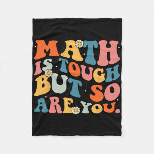 Mathe ist hart, aber du auch Zurück zur Schule Mat Fleecedecke