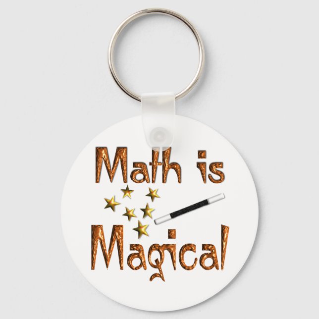Mathe ist magisch schlüsselanhänger (Vorderseite)