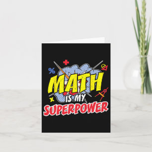 Mathe ist mein superkraftvoller Witz, Pi-Day-Teach Karte
