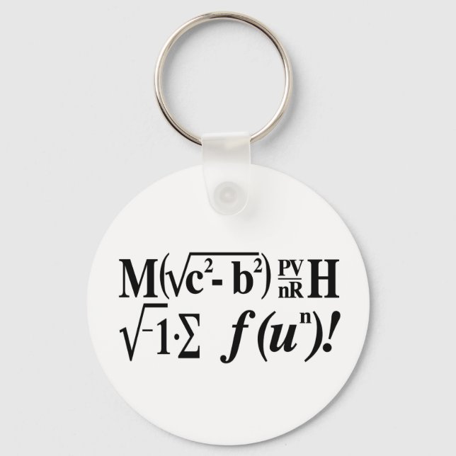 Mathe ist Spaß! Schlüsselanhänger (Vorderseite)