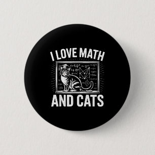 Mathe-Katzenliebhaber Lustiger Mathe-Lehrer Ich Li Button