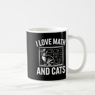 Mathe-Katzenliebhaber Lustiger Mathe-Lehrer Ich li Kaffeetasse